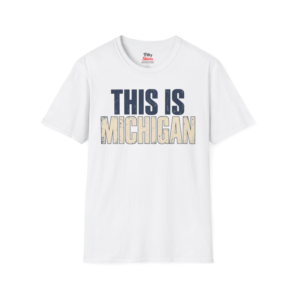 This is Michigan Unisex Softstyle T Shirt State Name Graphic Tee