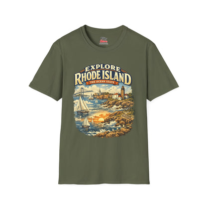 Rhode Island Explore Rhode Island Unisex Softstyle T Shirt State Pride Graphic Tee Collections FS03
