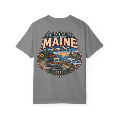 Maine Road Trip Unisex Comfort Color 1717 Streetwear Graphic Tee