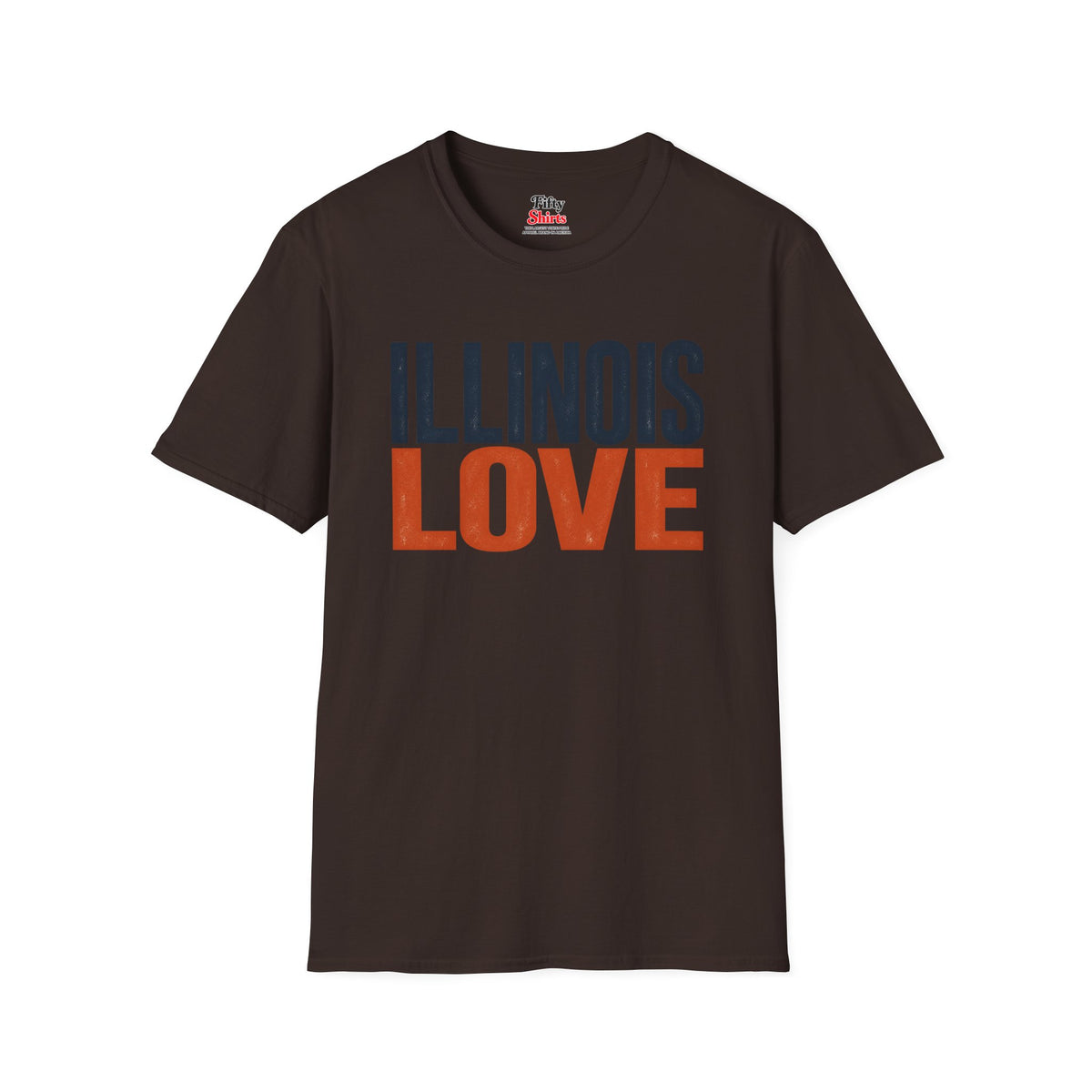 Illinois Love Unisex Softstyle T Shirt State Name Graphic Tee