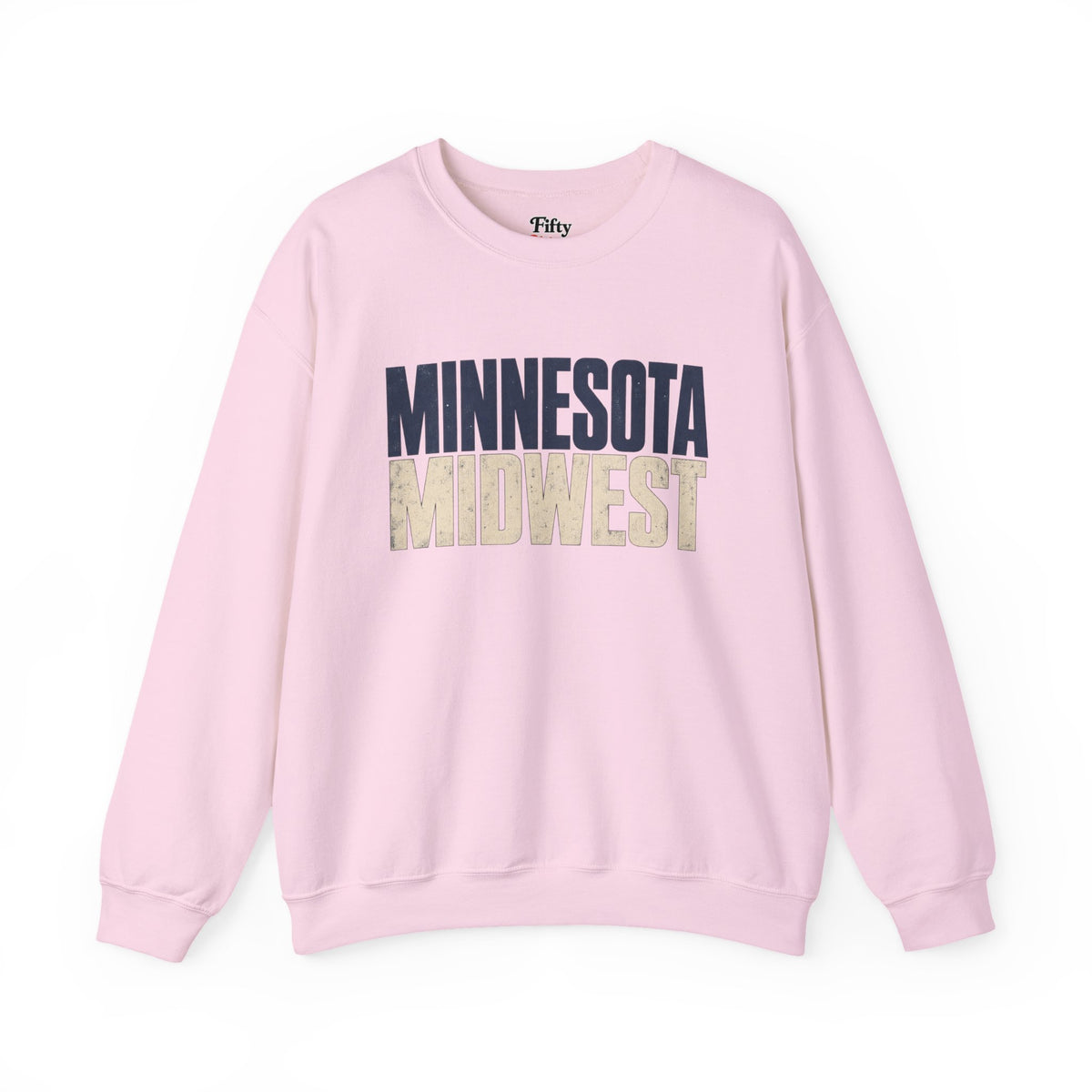 Minnesota Midwest Unisex Crewneck Sweatshirt State Name Graphic
