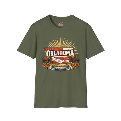 Oklahoma State Pride Unisex Softstyle T Shirt State Pride Graphic Tee Collections FS03