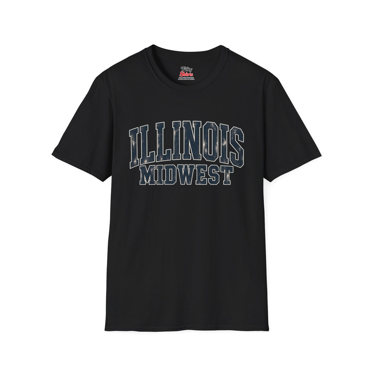 Illinois Midwest Unisex Softstyle T Shirt State Name Graphic Tee