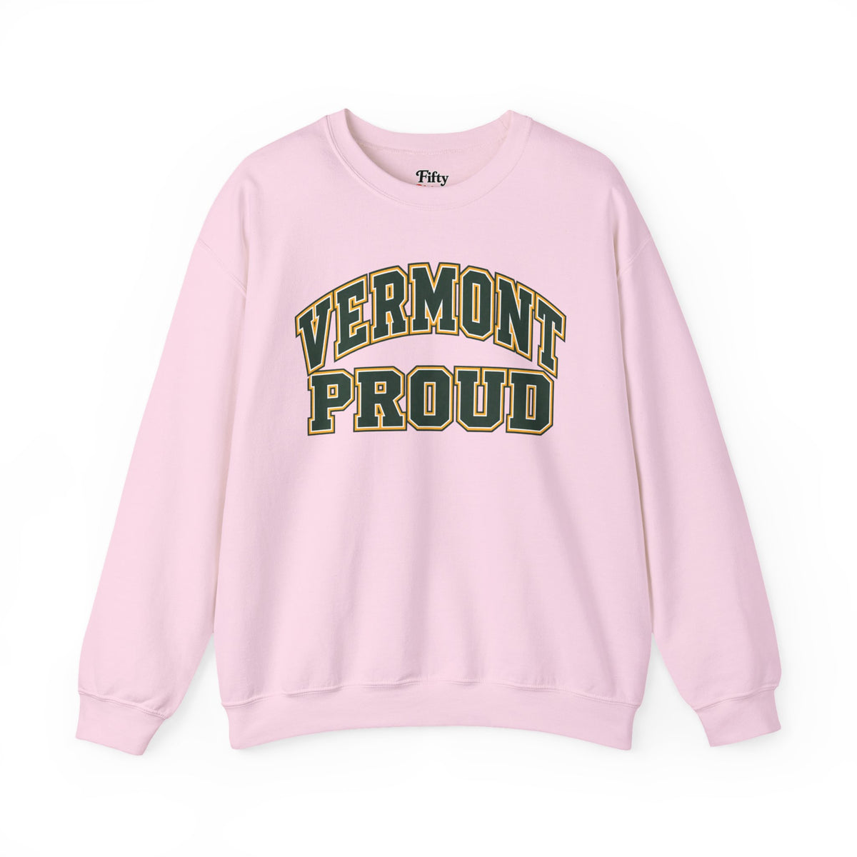 Vermont Proud Unisex Crewneck Sweatshirt State Name Graphic