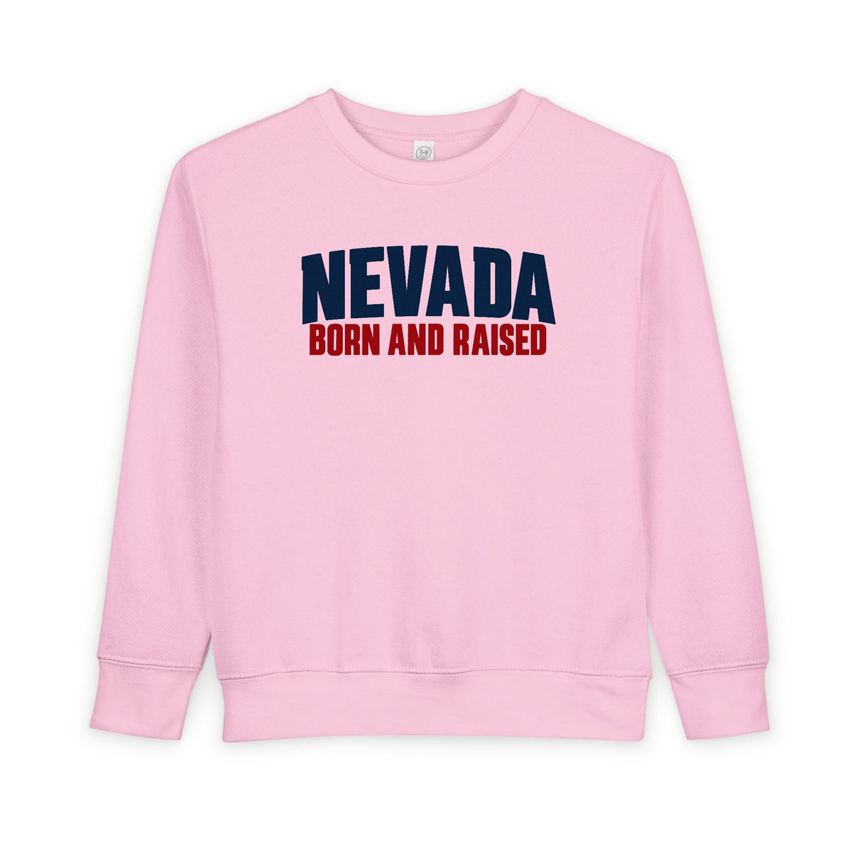 Nevada Born and Raised Minimal Heritage Unisex Toddler Sweatshirt