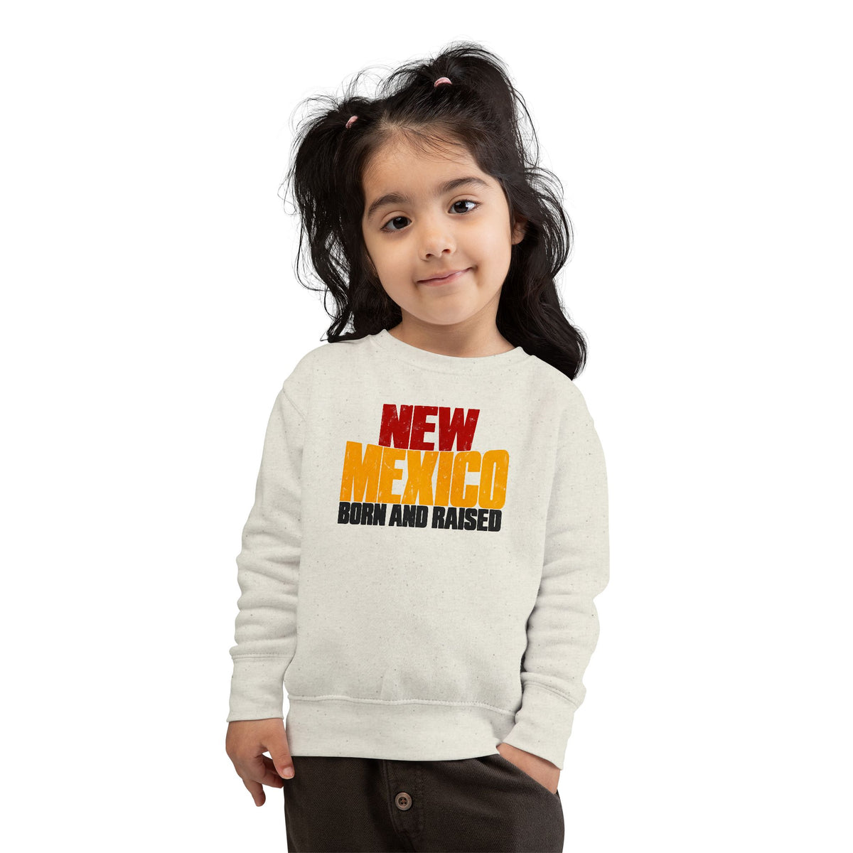 New Mexico Born and Raised Bold Streetwear Unisex Toddler Sweatshirt