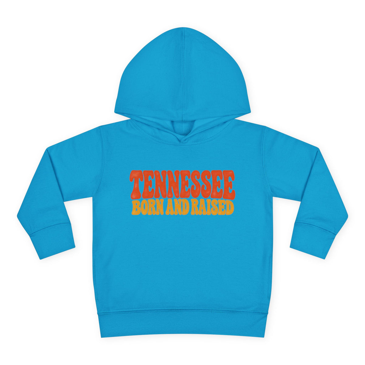 Tennessee Born and Raised Retro 1970s Unisex Toddler Pullover Fleece Hoodie