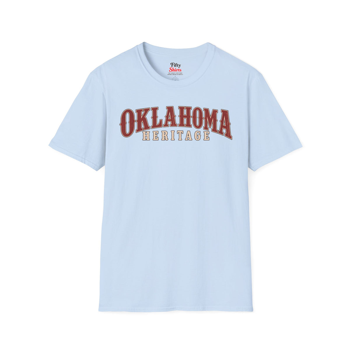 Oklahoma Heritage Unisex Softstyle T Shirt State Name Graphic Tee