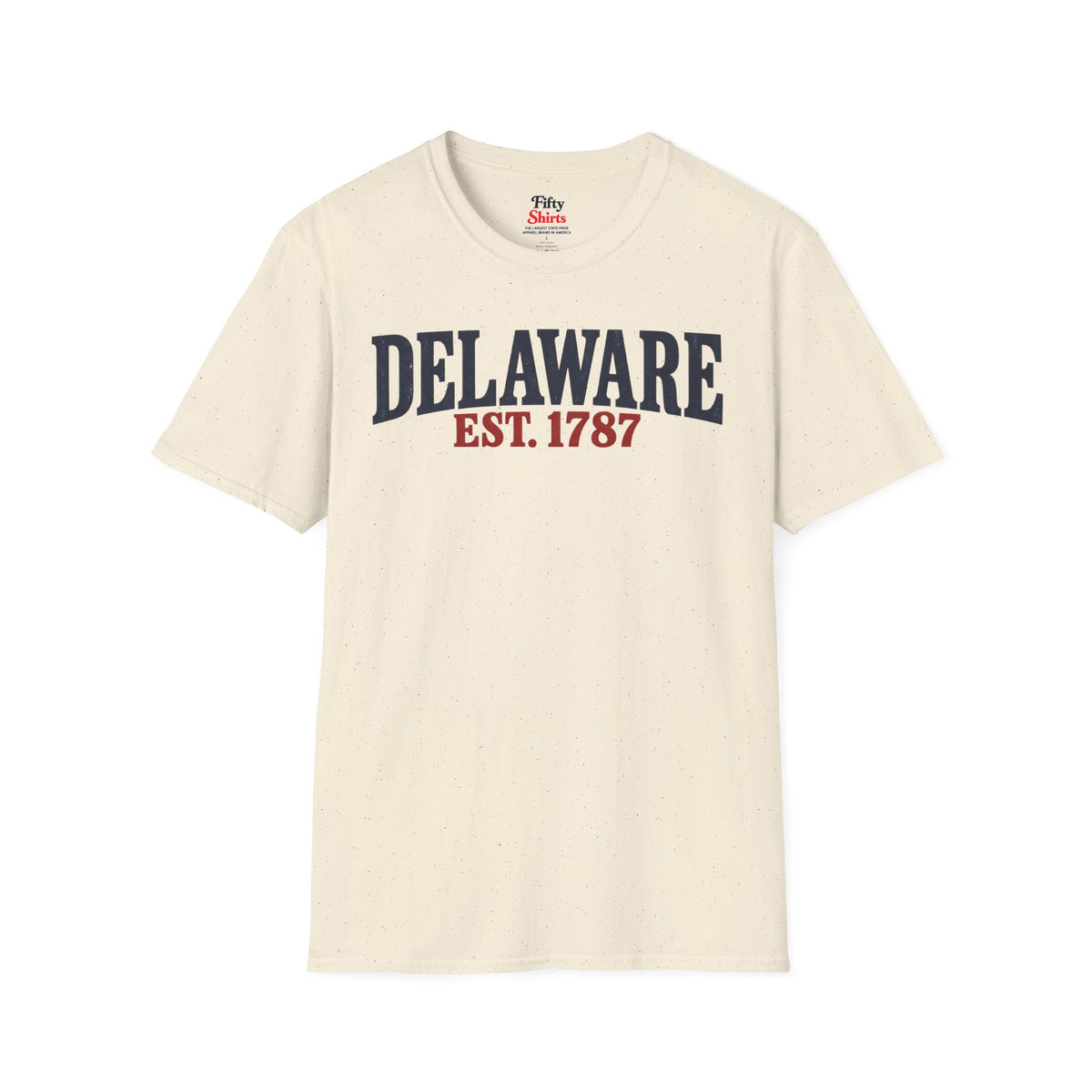 Delaware EST 1787 Unisex Softstyle T Shirt State Name Graphic Tee
