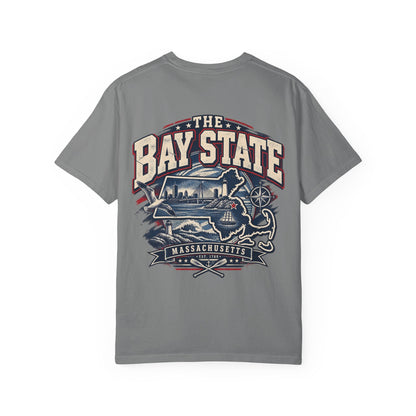 Massachusetts Bay State Streetwear Unisex Comfort Color 1717 Streetwear Graphic Tee