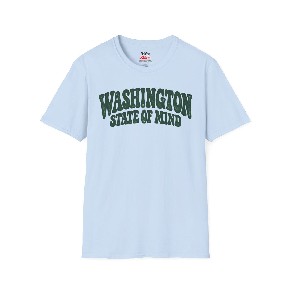 Washington State of Mind Unisex Softstyle T Shirt State Name Graphic Tee