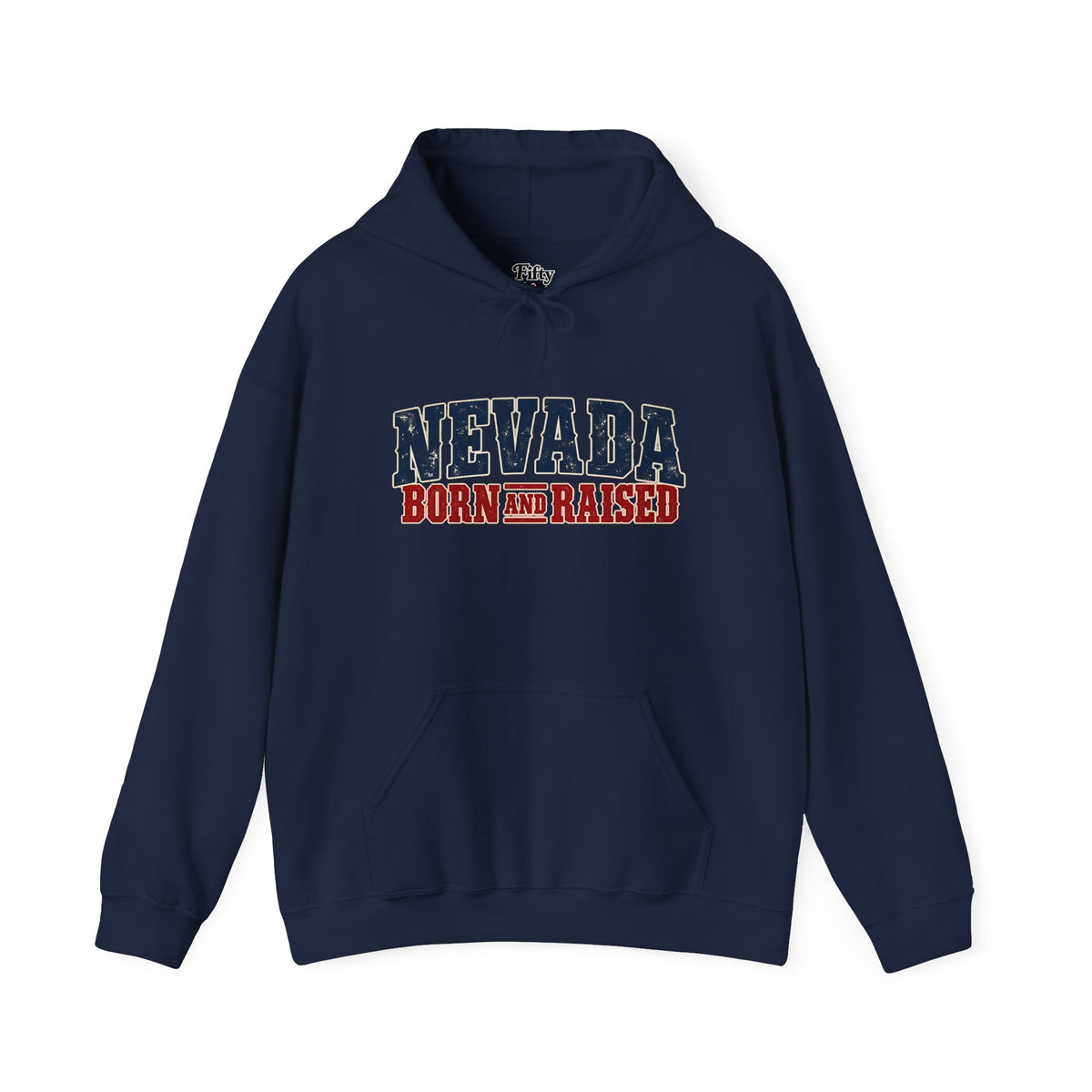 Nevada Born and Raised Vintage Western Workwear Unisex Hoodie Graphic