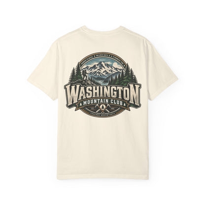 Washington Mountain Club Unisex Comfort Color 1717 Streetwear Graphic Tee
