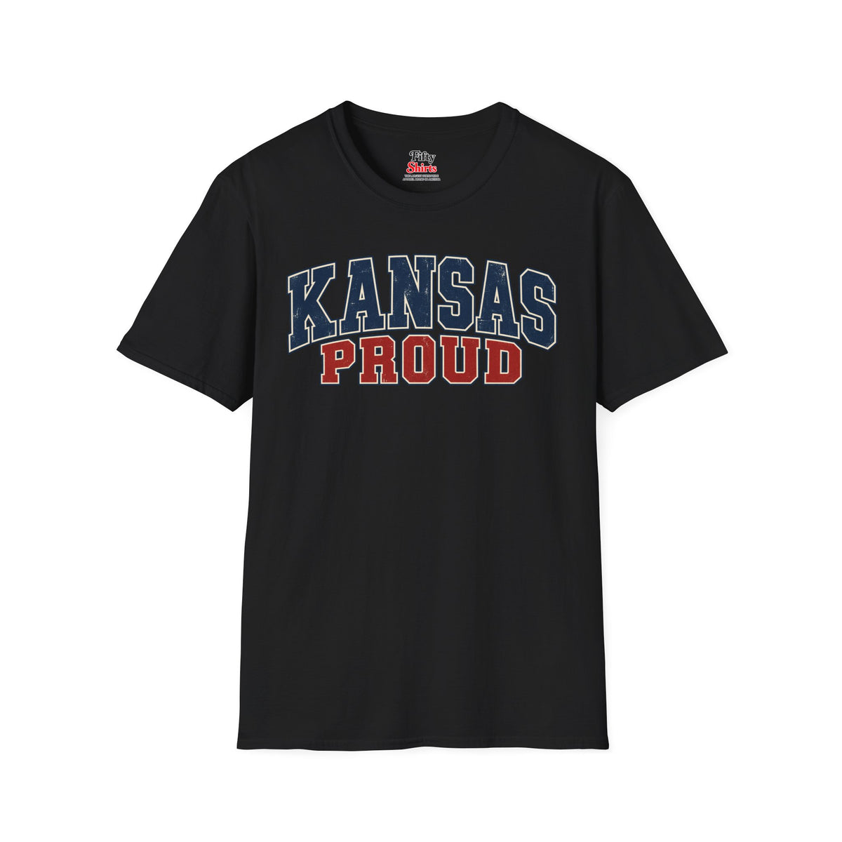 Kansas Proud Unisex Softstyle T Shirt State Name Graphic Tee