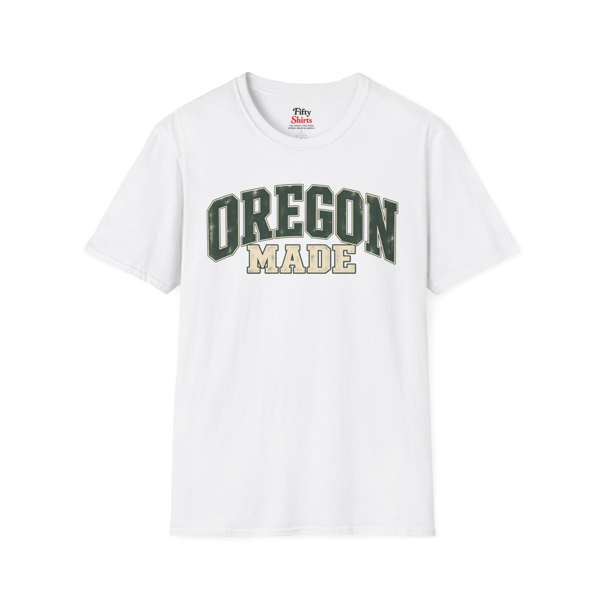 Oregon Made Unisex Softstyle T Shirt State Name Graphic Tee