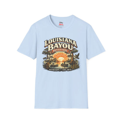 Louisiana Bayou Outfitters Unisex Softstyle T Shirt State Pride Graphic Tee Collections FS03