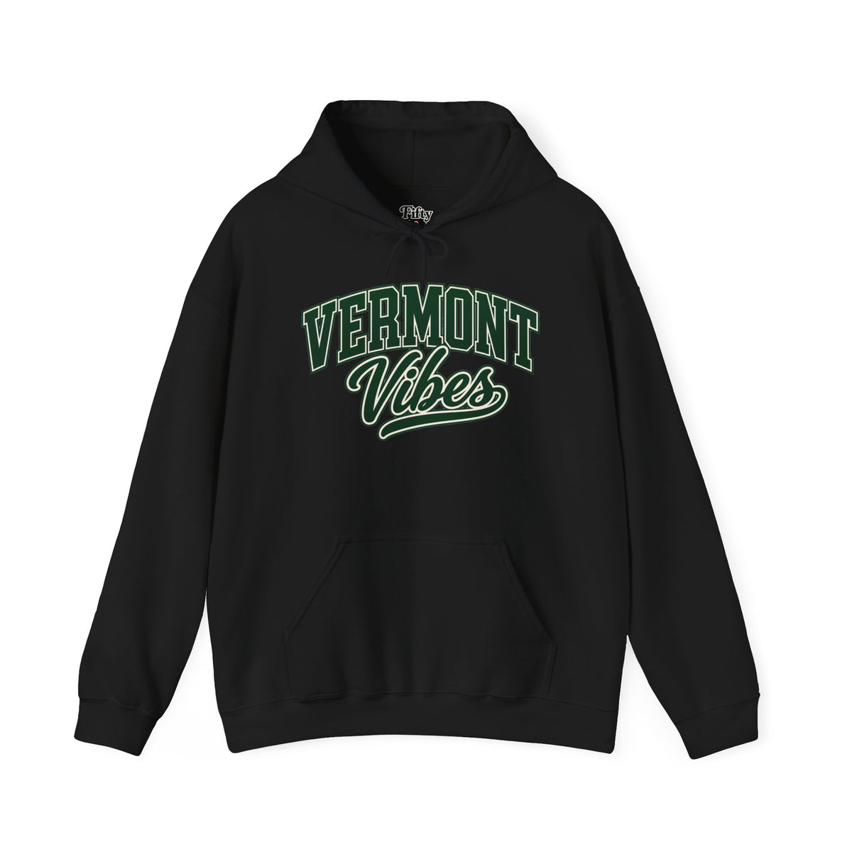 Vermont Vibes Unisex Hoodie State Name Graphic