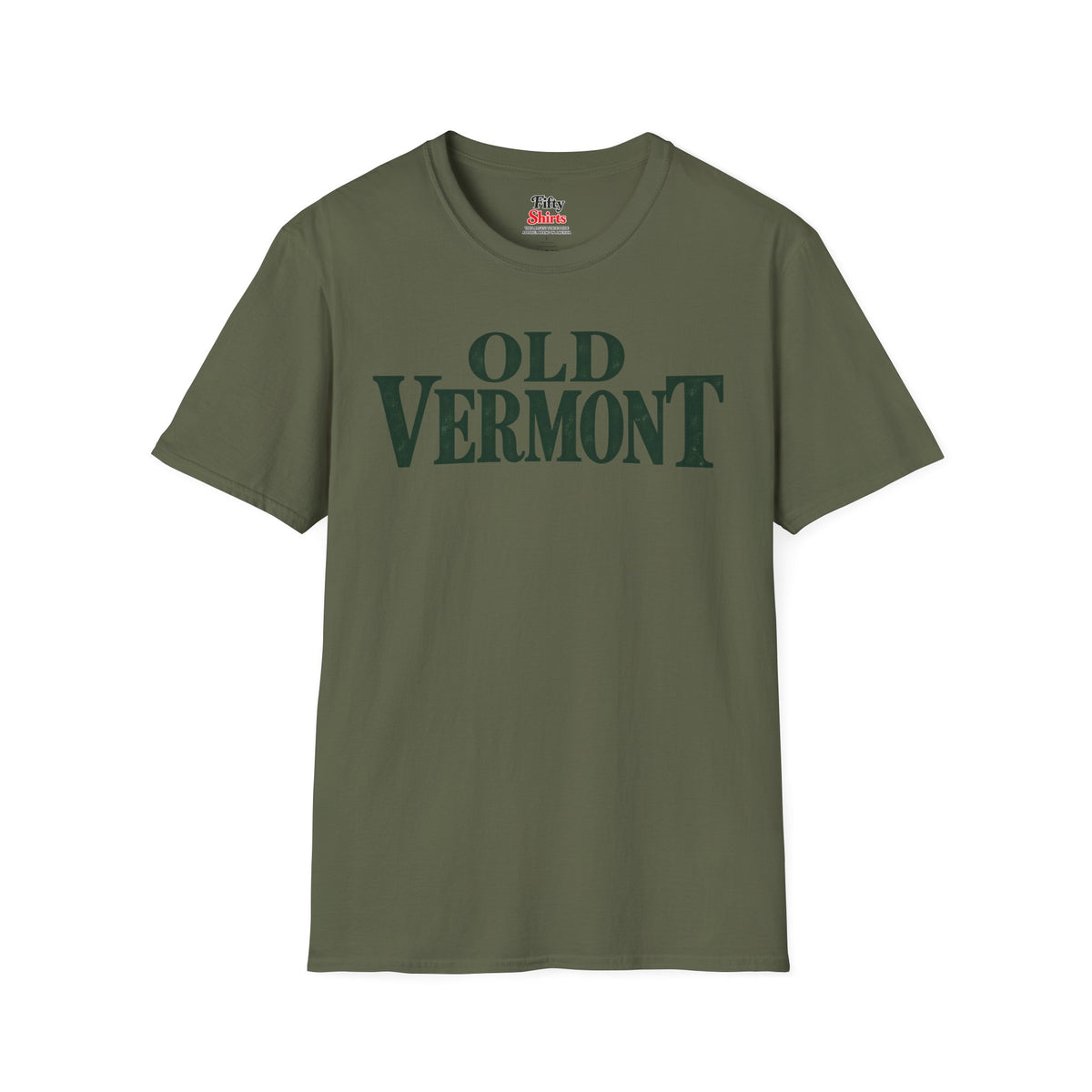 Old Vermont Unisex Softstyle T Shirt State Name Graphic Tee