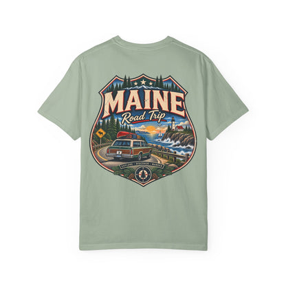 Maine Road Trip Unisex Comfort Color 1717 Streetwear Graphic Tee
