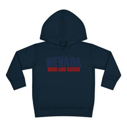 Nevada Born and Raised Minimal Heritage Unisex Toddler Pullover Fleece Hoodie