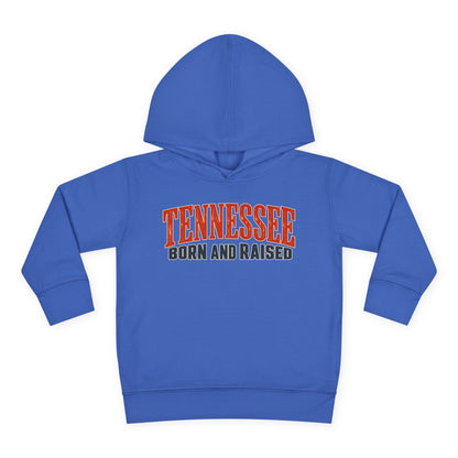 Tennessee Born and Raised Premium Southern Heritage Unisex Toddler Pullover Fleece Hoodie