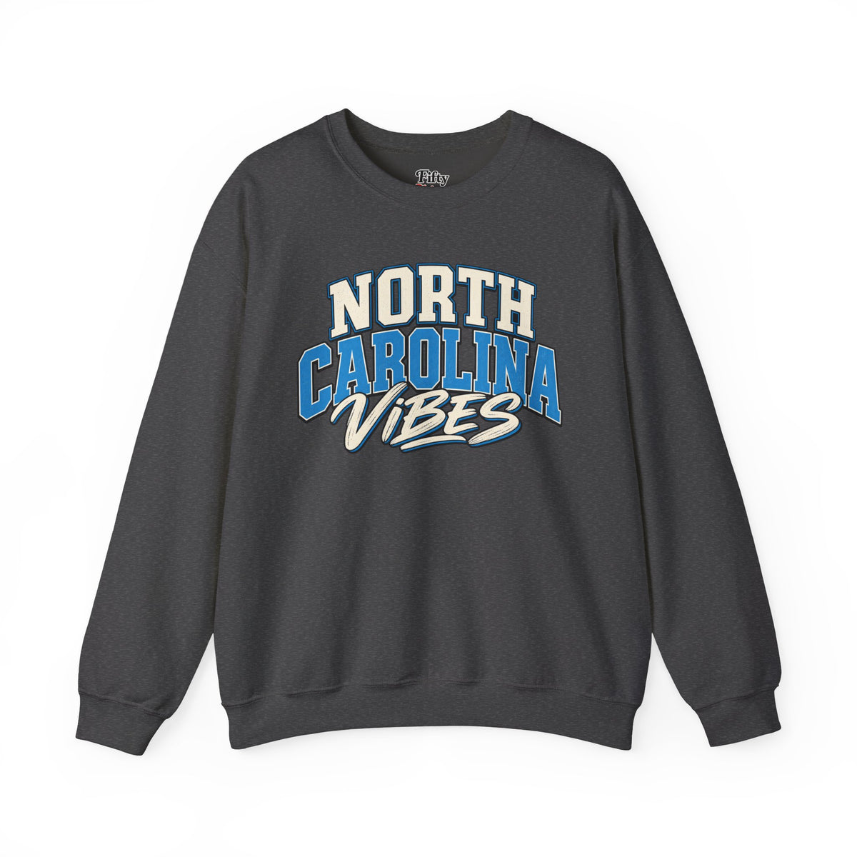 North Carolina Vibes Unisex Crewneck Sweatshirt State Name Graphic