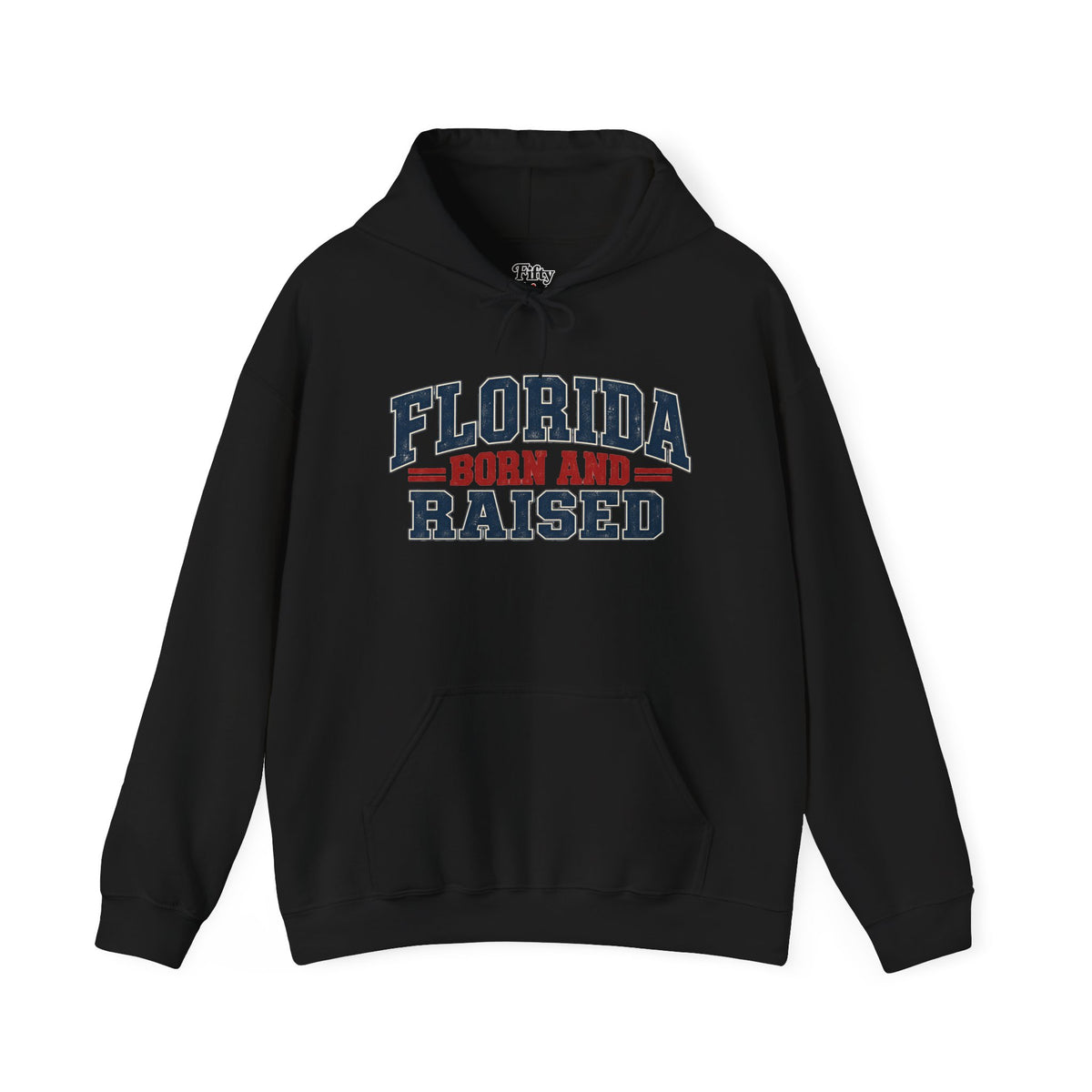 Florida Born and Raised Rustic Americana Unisex Hoodie Graphic