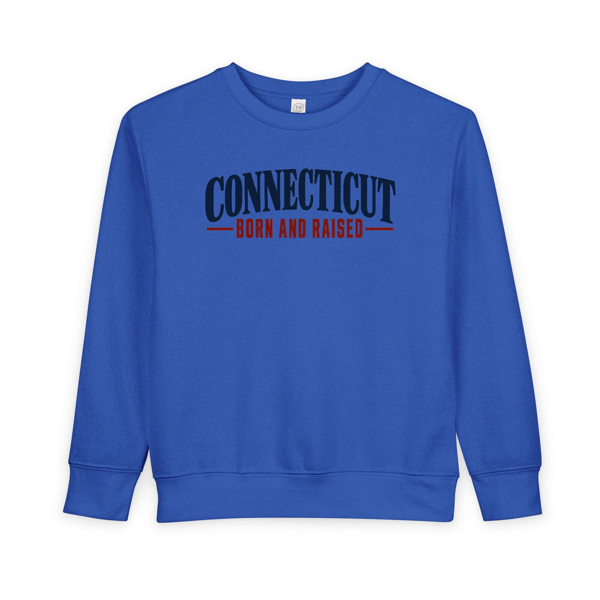 Connecticut Born and Raised Classic New England Unisex Toddler Sweatshirt