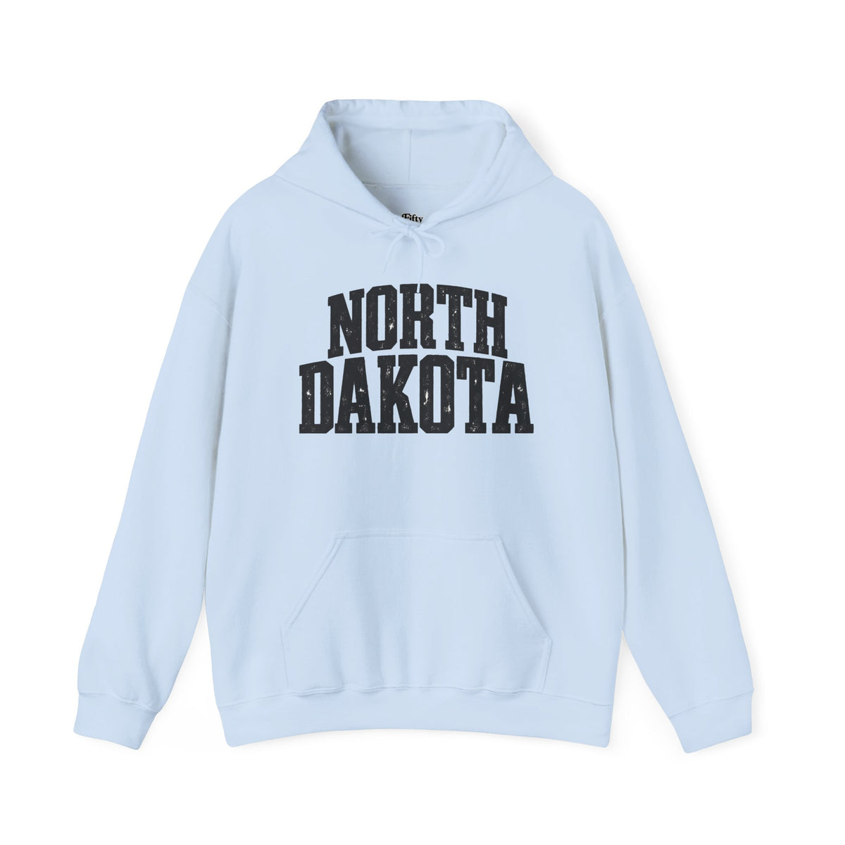 North Dakota Unisex Hoodie State Name Graphic