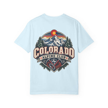 Colorado Alpine Club  Unisex Comfort Color 1717 Streetwear Graphic Tee