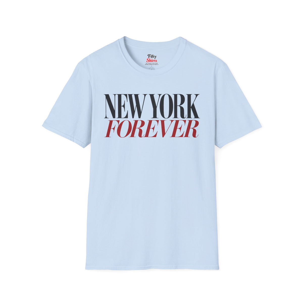 New York Forever Unisex Softstyle T Shirt State Name Graphic Tee