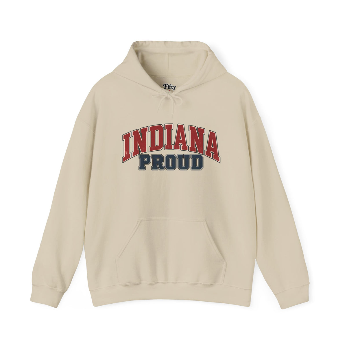 Indiana Proud Unisex Hoodie State Name Graphic