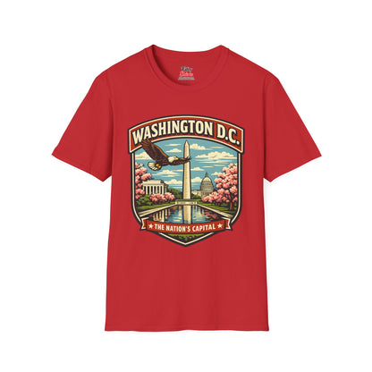 Washington D.C. Nation Capital Adventure Unisex Softstyle T Shirt State Pride Graphic Tee Collections FS03