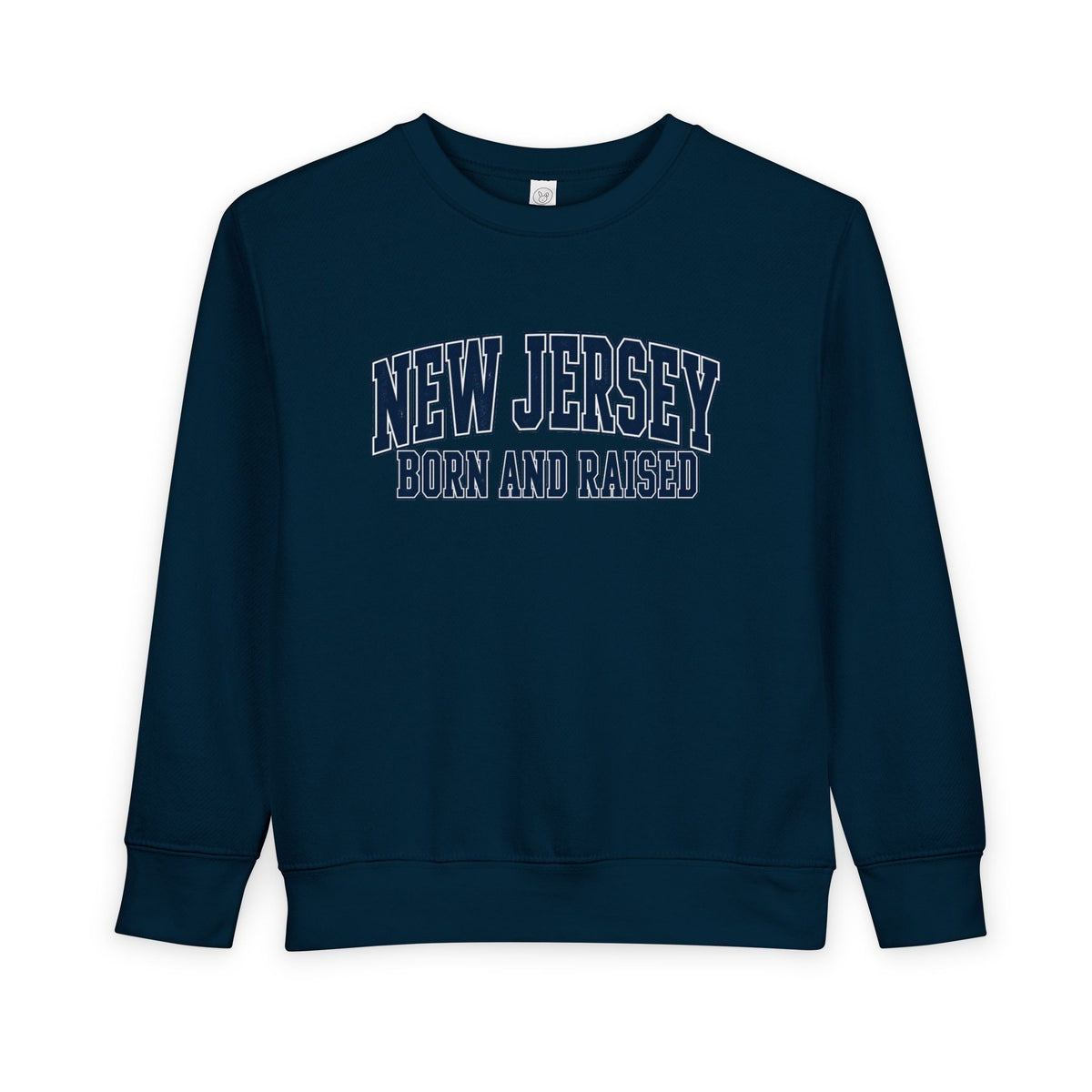 New Jersey Born and Raised Premium Collegiate Unisex Toddler Sweatshirt