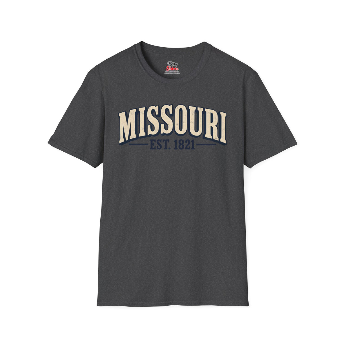 Missouri Est 1821 Unisex Softstyle T Shirt State Name Graphic Tee
