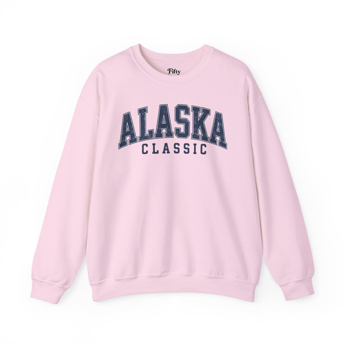 Alaska Classic Unisex Crewneck Sweatshirt State Name Graphic State Name Graphic