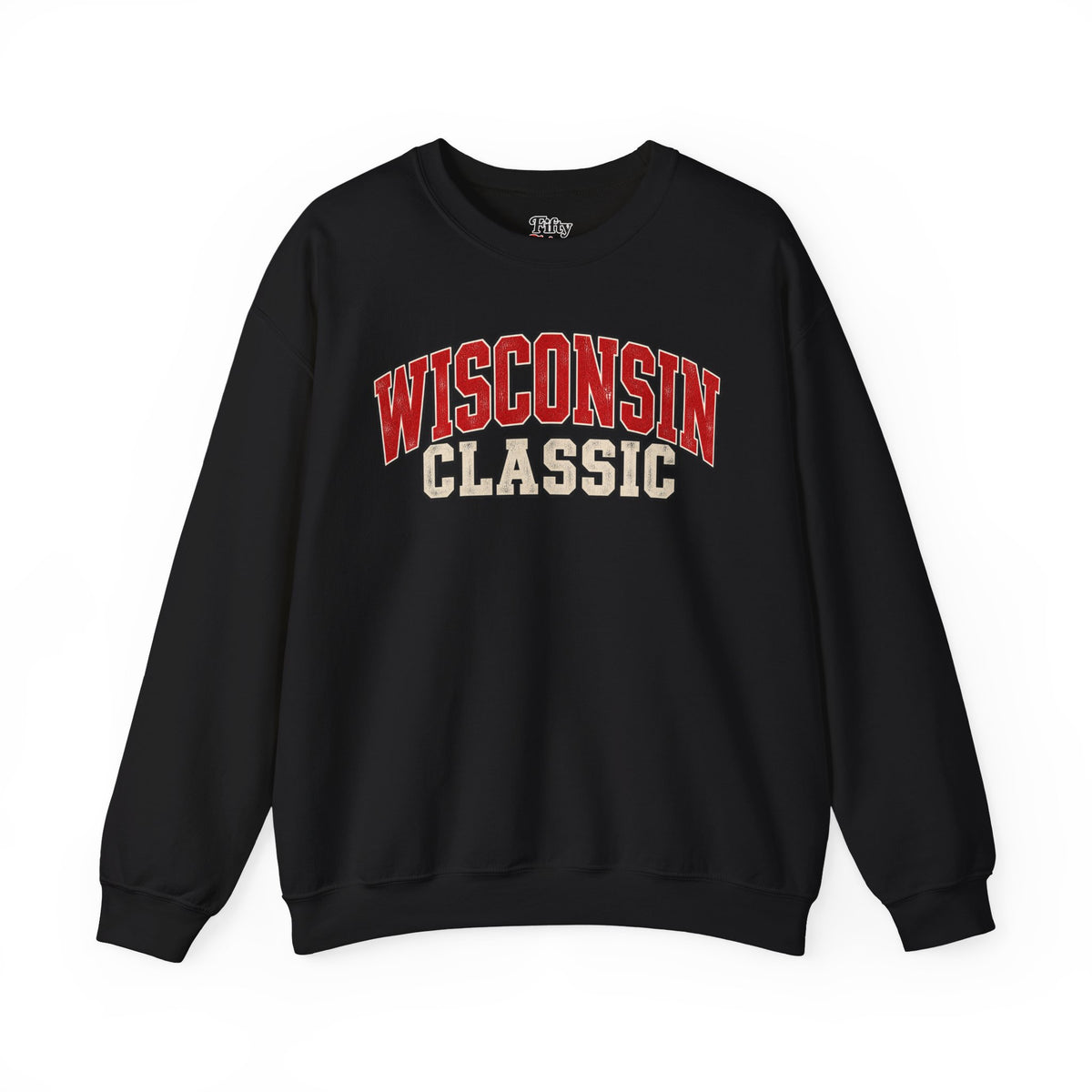 Wisconsin Classic Unisex Crewneck Sweatshirt State Name Graphic