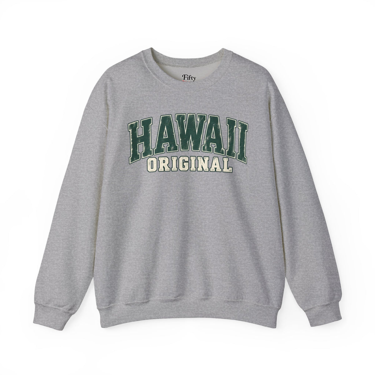 Hawaii Original Unisex Crewneck Sweatshirt State Name Graphic