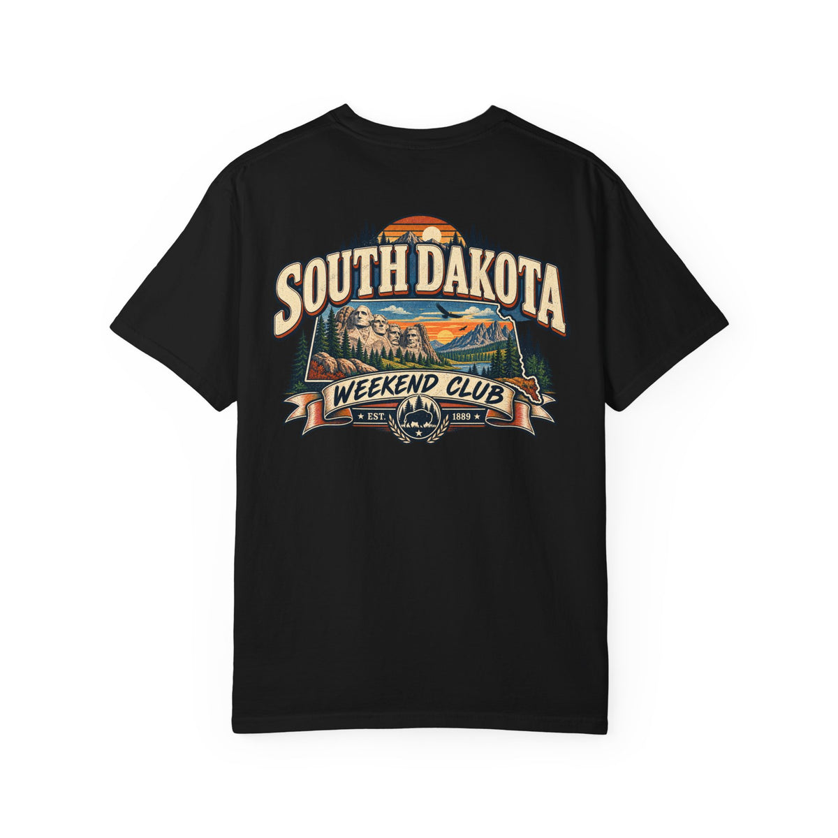 South Dakota Weekend Club Unisex Comfort Color 1717 Streetwear Graphic Tee