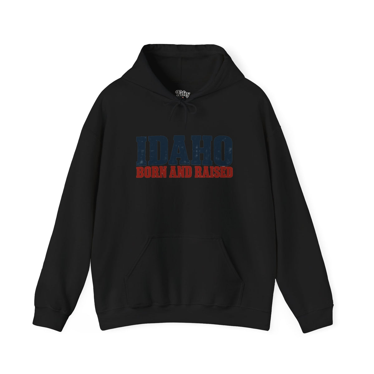 Idaho Born and Raised Rustic Americana Unisex Hoodie Graphic