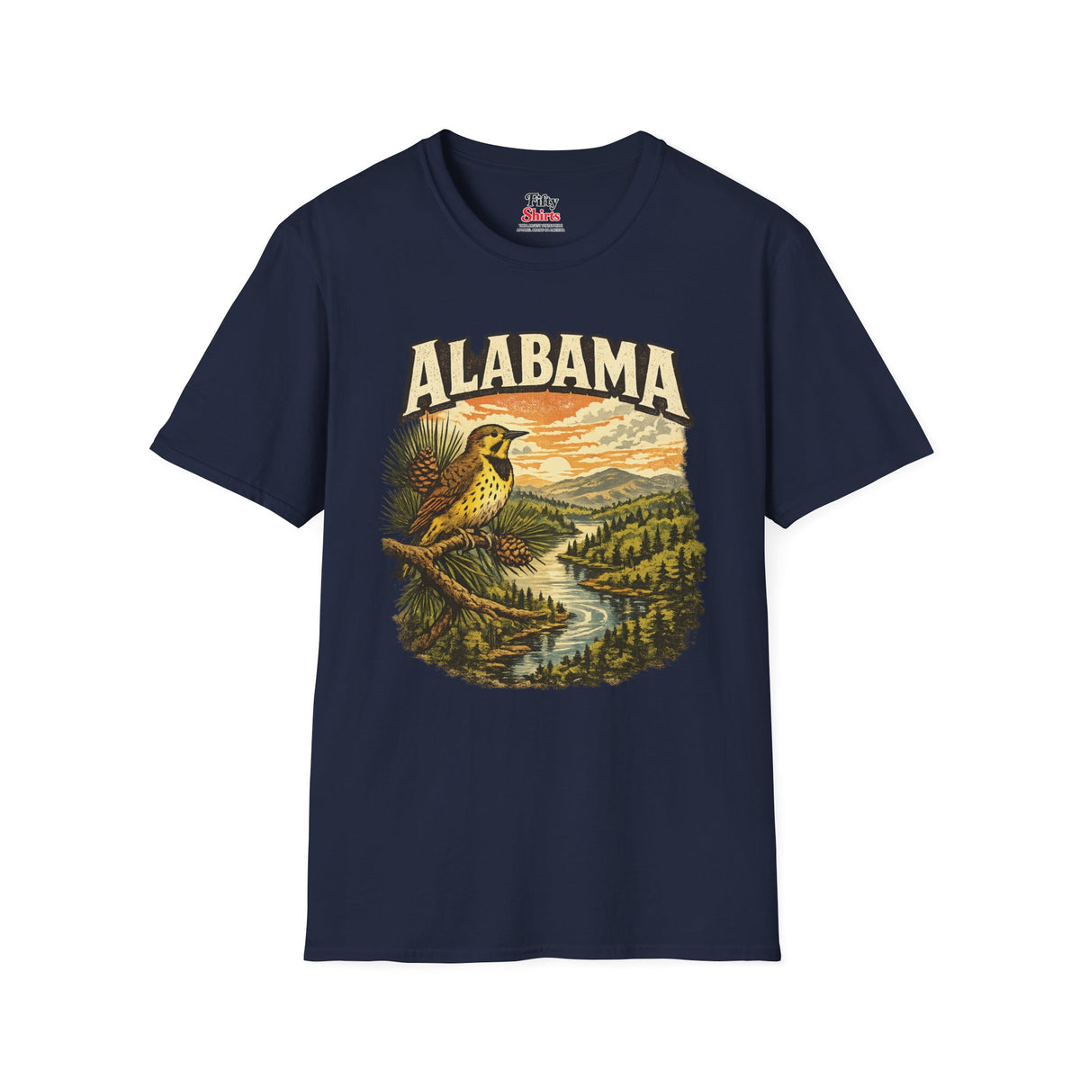 Alabama Wildlife Unisex Softstyle T Shirt State Pride Graphic Tee Collections FS03