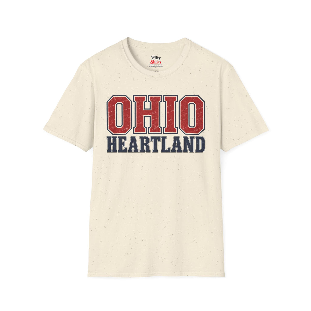 Ohio Heartland Unisex Softstyle T Shirt State Name Graphic Tee