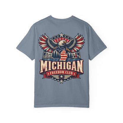 Michigan Freedom Club Unisex Comfort Color 1717 Streetwear Graphic Tee