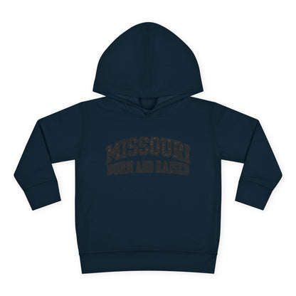 Missouri Born and Raised Collegiate Unisex Toddler Pullover Fleece Hoodie