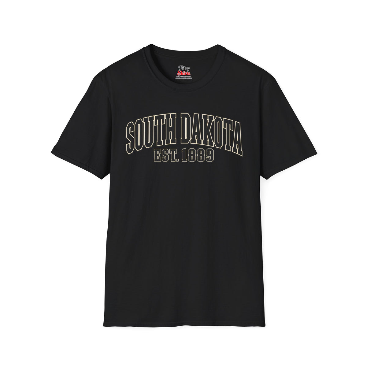 South Dakota Est. 1889 Unisex Softstyle T Shirt State Name Graphic Tee