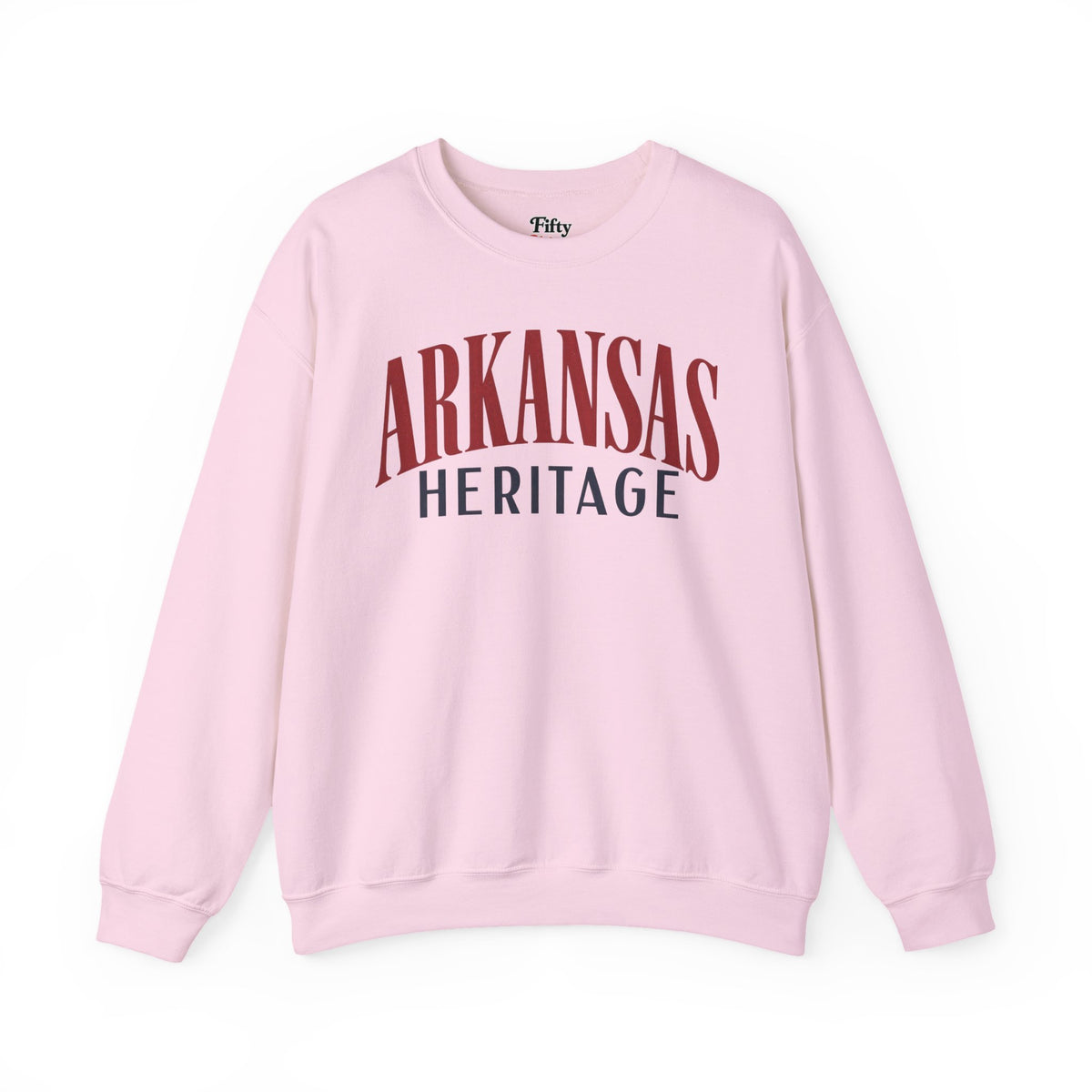 Arkansas Heritage Unisex Crewneck Sweatshirt State Name Graphic