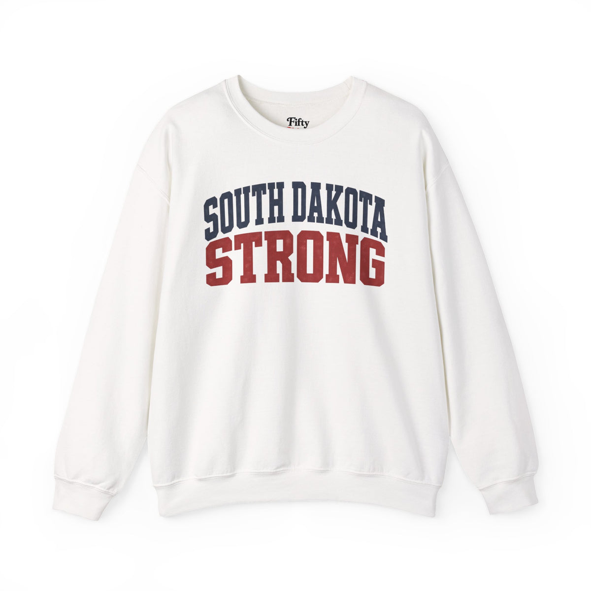 South Dakota Strong Unisex Crewneck Sweatshirt State Name Graphic