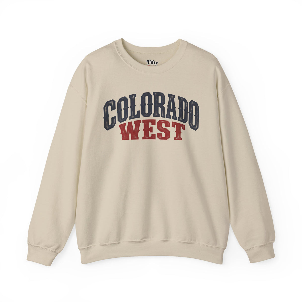Colorado West Unisex Crewneck Sweatshirt State Name Graphic