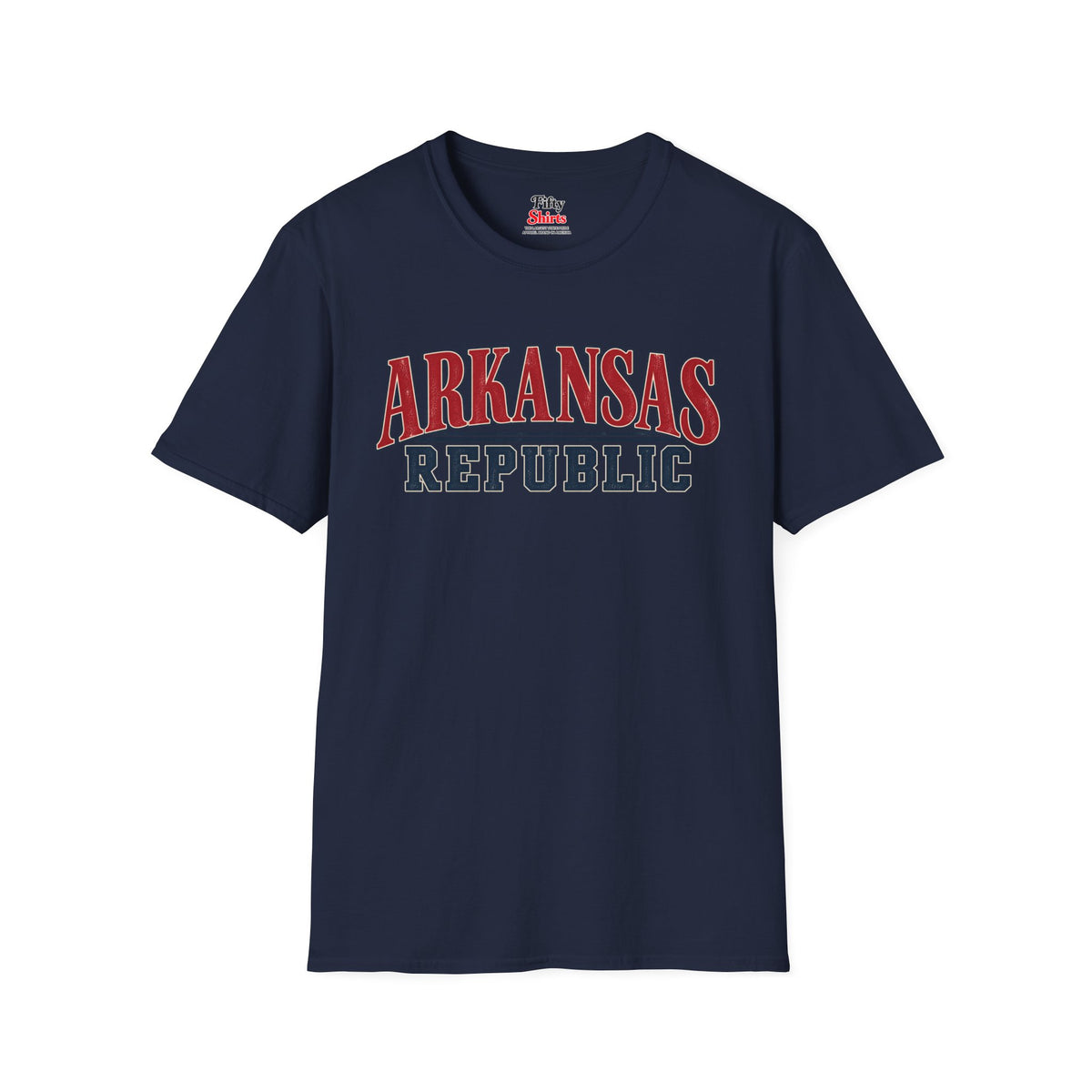 Arkansas Republic Unisex Softstyle T Shirt State Name Graphic Tee