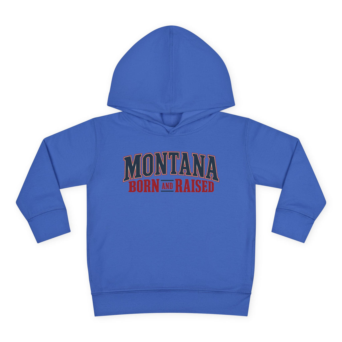 Montana Born and Raised Premium Vintage Fashion Unisex Toddler Pullover Fleece Hoodie